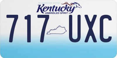 KY license plate 717UXC