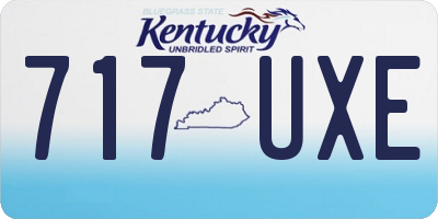 KY license plate 717UXE