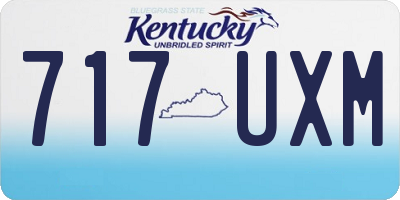 KY license plate 717UXM