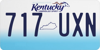 KY license plate 717UXN