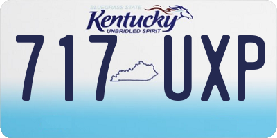 KY license plate 717UXP