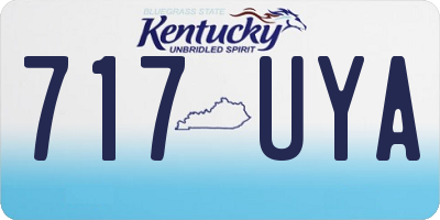 KY license plate 717UYA