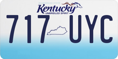KY license plate 717UYC
