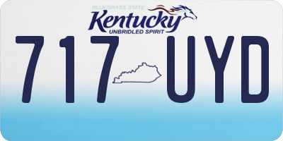 KY license plate 717UYD