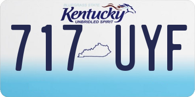 KY license plate 717UYF
