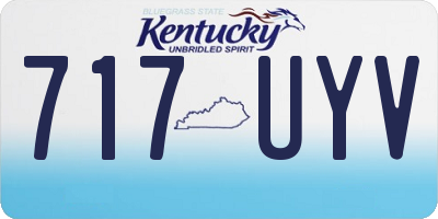 KY license plate 717UYV
