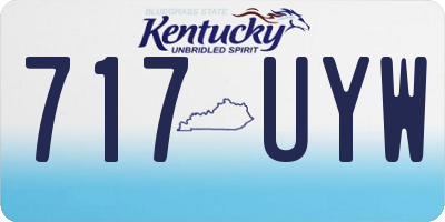 KY license plate 717UYW