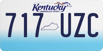 KY license plate 717UZC