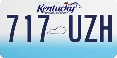 KY license plate 717UZH