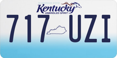 KY license plate 717UZI