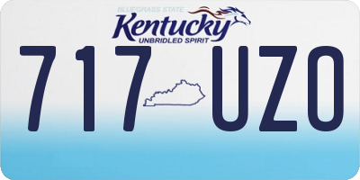 KY license plate 717UZO