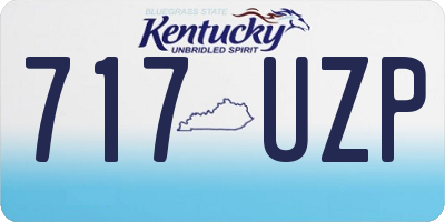 KY license plate 717UZP