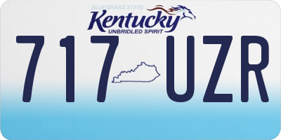 KY license plate 717UZR