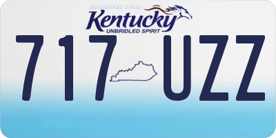 KY license plate 717UZZ