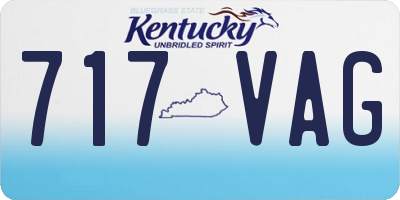KY license plate 717VAG