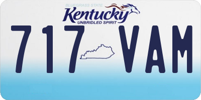 KY license plate 717VAM
