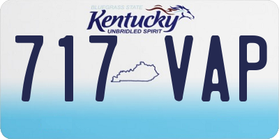 KY license plate 717VAP