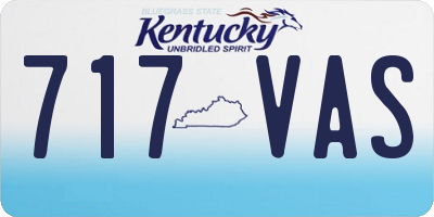KY license plate 717VAS