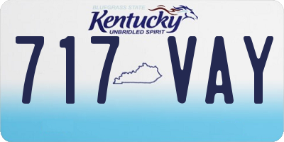 KY license plate 717VAY