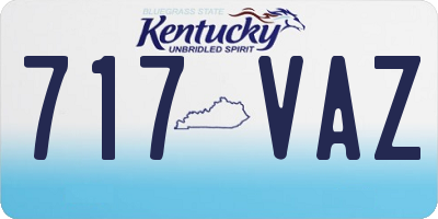 KY license plate 717VAZ