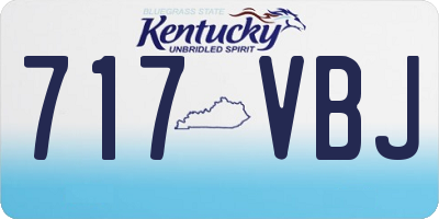KY license plate 717VBJ