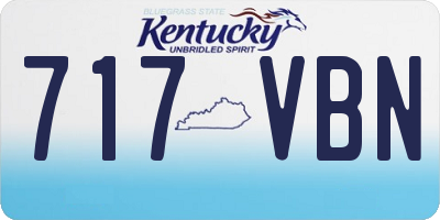 KY license plate 717VBN