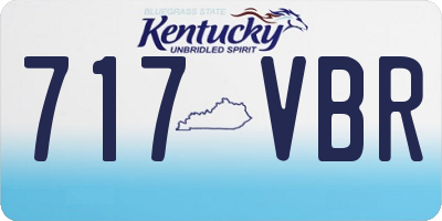 KY license plate 717VBR