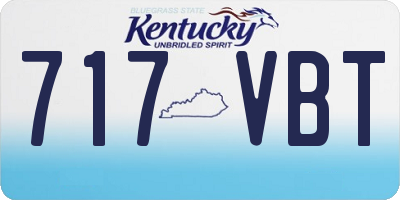 KY license plate 717VBT