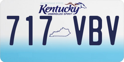 KY license plate 717VBV