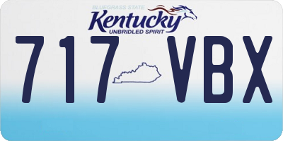KY license plate 717VBX