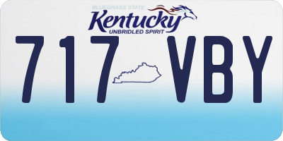 KY license plate 717VBY