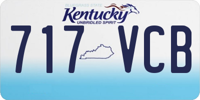 KY license plate 717VCB