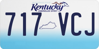 KY license plate 717VCJ