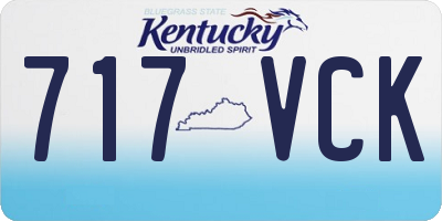 KY license plate 717VCK