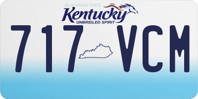 KY license plate 717VCM