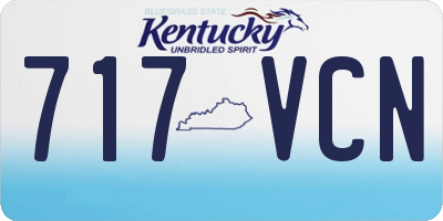 KY license plate 717VCN