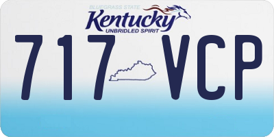 KY license plate 717VCP