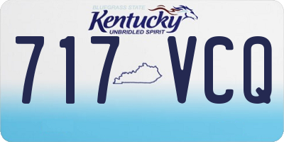 KY license plate 717VCQ