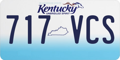KY license plate 717VCS