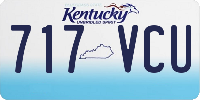 KY license plate 717VCU