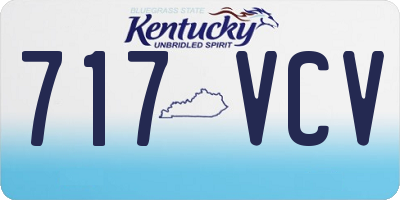 KY license plate 717VCV