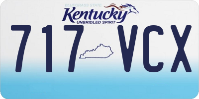KY license plate 717VCX