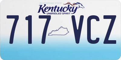 KY license plate 717VCZ