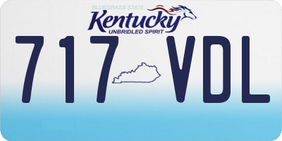 KY license plate 717VDL