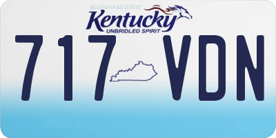 KY license plate 717VDN