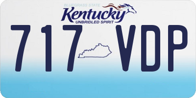 KY license plate 717VDP