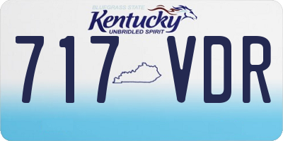 KY license plate 717VDR