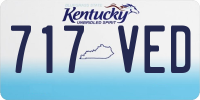 KY license plate 717VED