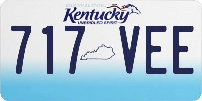 KY license plate 717VEE