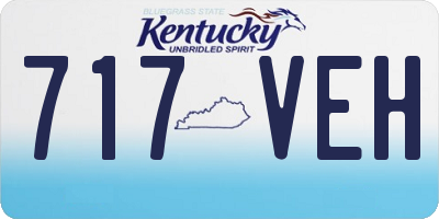 KY license plate 717VEH